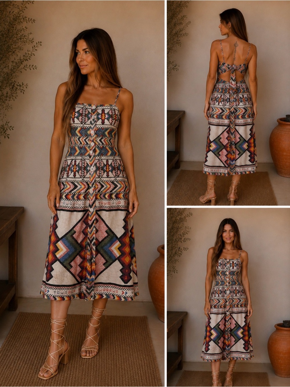 FARM Rio Amulet midi Dress